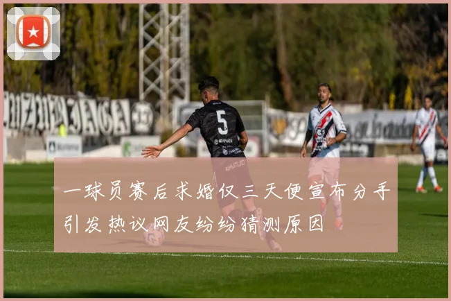 一球员赛后求婚仅三天便宣布分手引发热议网友纷纷猜测原因